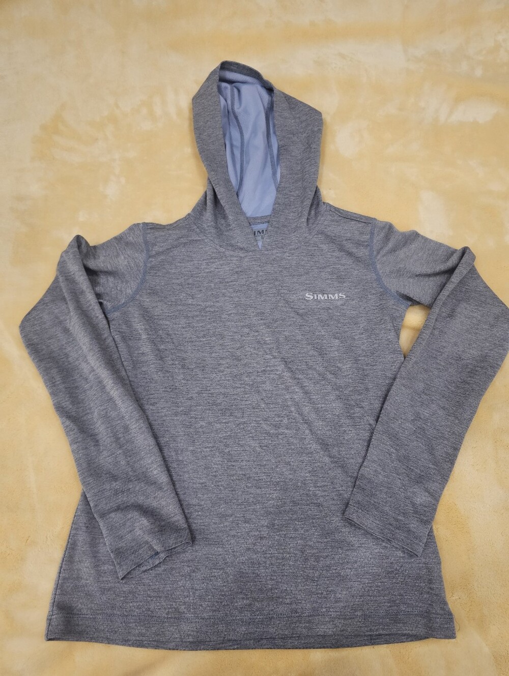 Simms Kids Gray Hooded Performance Shirt
